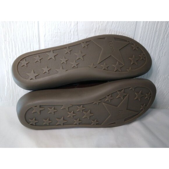 GH Bass Gallop Womens 10 M Cocoa Brown Patent Comfort Flats Elastic Band NEW - Picture 9 of 12